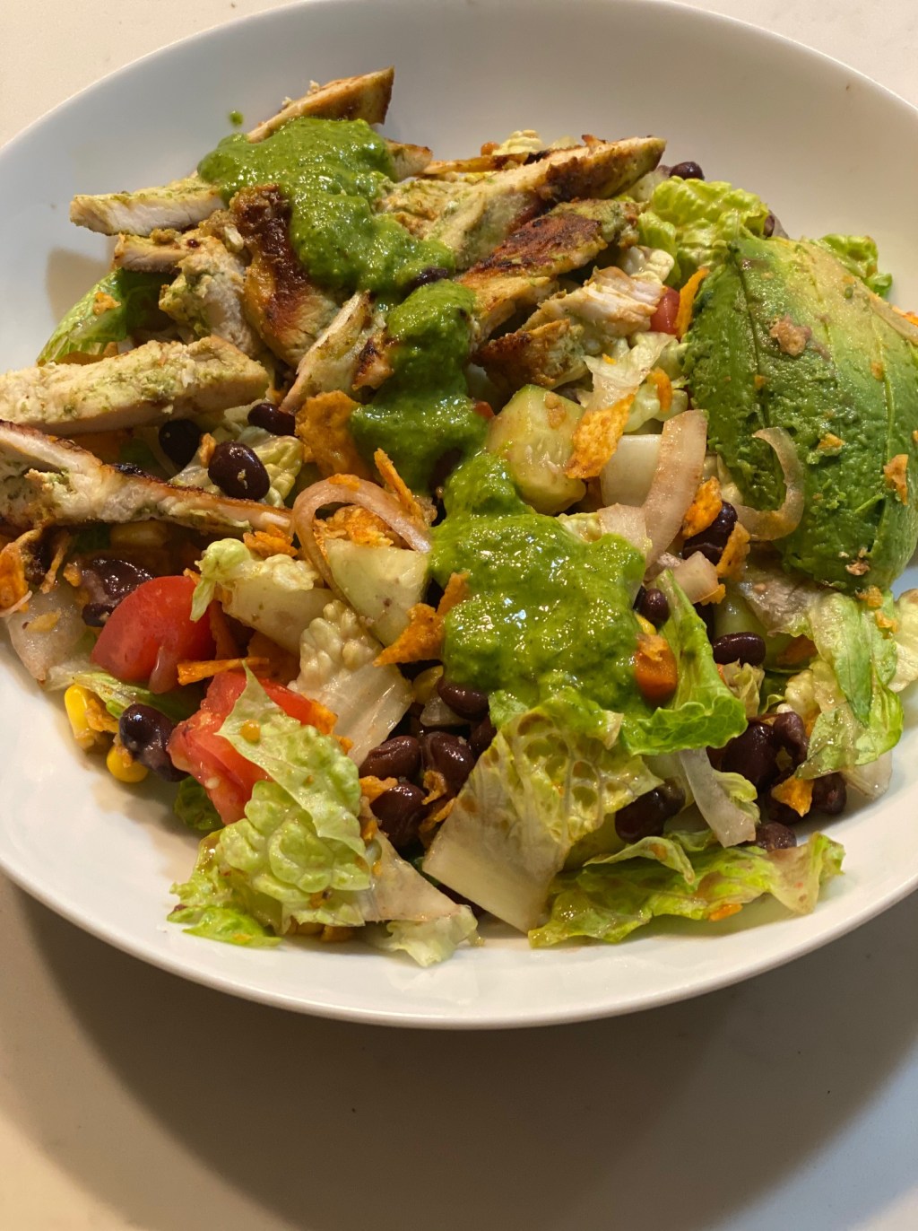 Southwest Chicken Chimichuri&nbsp;salad